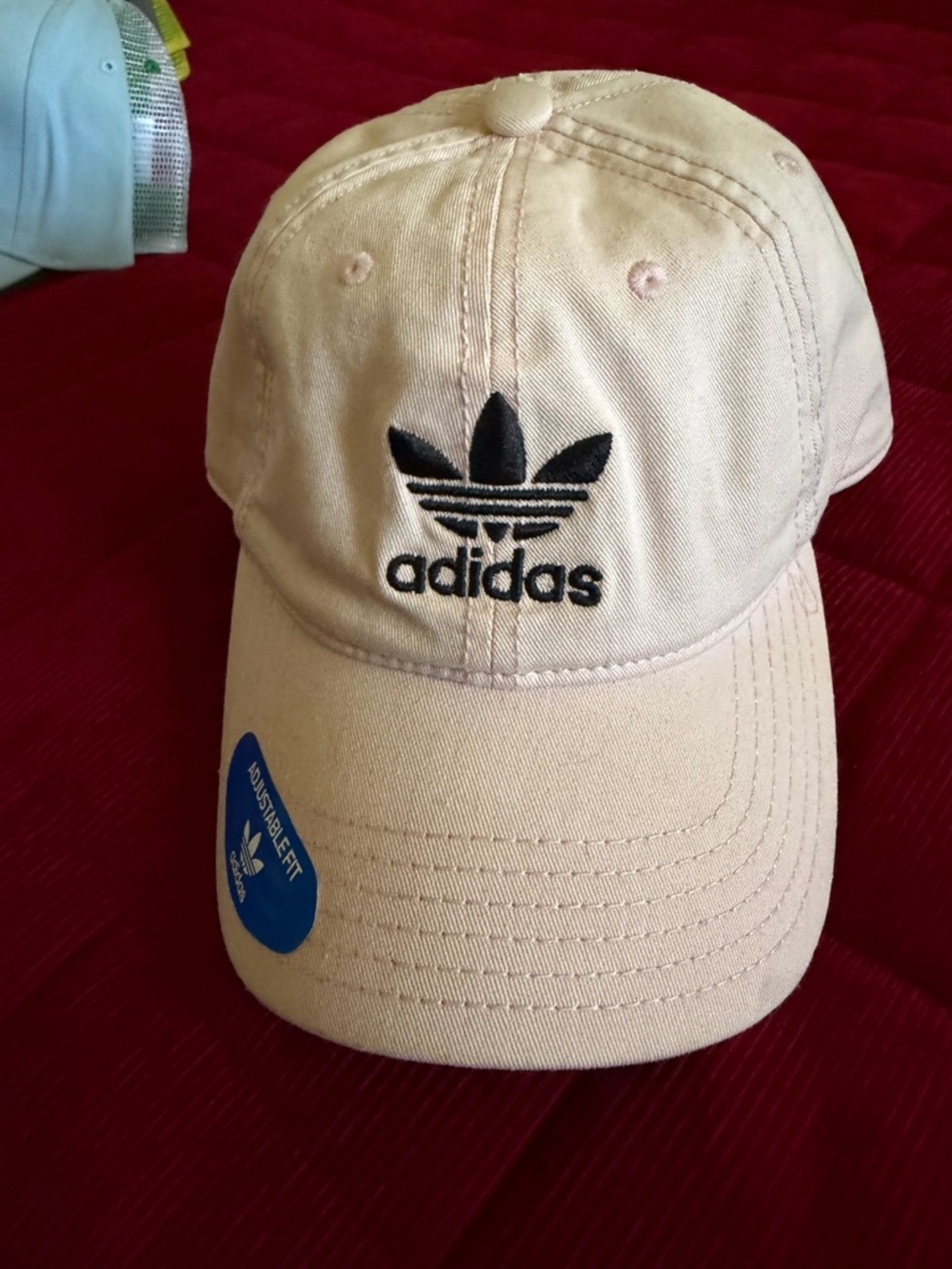 adidas Clear Pink and Black Strapback Cap